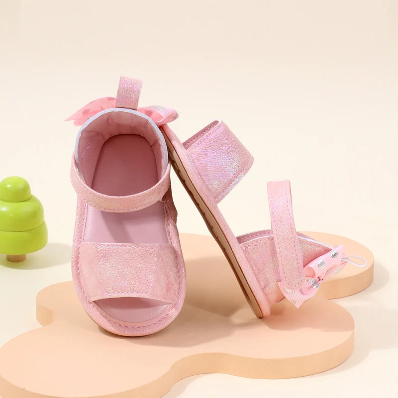 Baby Sandal  Summer New Design Soft PU Beautiful Butterfly Bow High Quality Anti-slip Sole Casual Style New Fashion BJZ3231