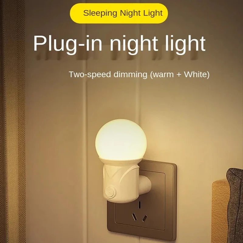 Modern Bedside Night Light Lamp Kids All Night 220V Led Lights Plug In Wall Night Lights For Bedroom EU Plug Night Lamp Romantic