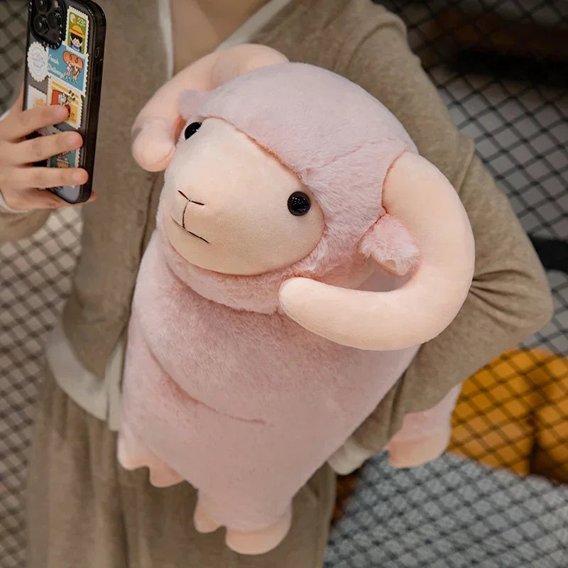 Hot 1pc 25/35/45CM Little Sheep Plush Toys Cute White Goat Stuffed Soft Doll Pillow For Birthday Christmas Gifts