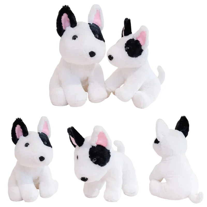 New 40/50cm Sitting Posture Bull Terrier Plush Toys Kawaii Pet Dog Stuffed Animal Toy Sleep Mate Throw Pillow Kid Birthday Gift