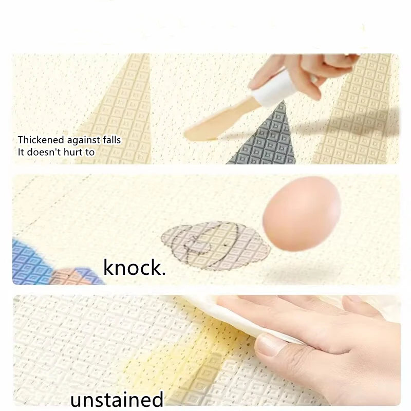 Crawling Play Mats Double Sided Pattern Baby Activities Non-toxic EPE Baby Activity Gym Room Mat Game Mat for Children's Mat Rug