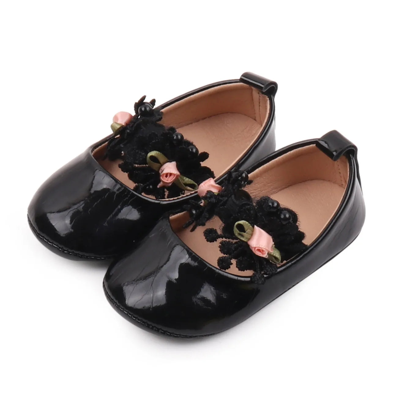 2025 Spring and Summer Baby Girl Shoes High Quality PU and TPR Anti-slip Sole Beautiful Flower Mary Jane Style Fashion Sandal