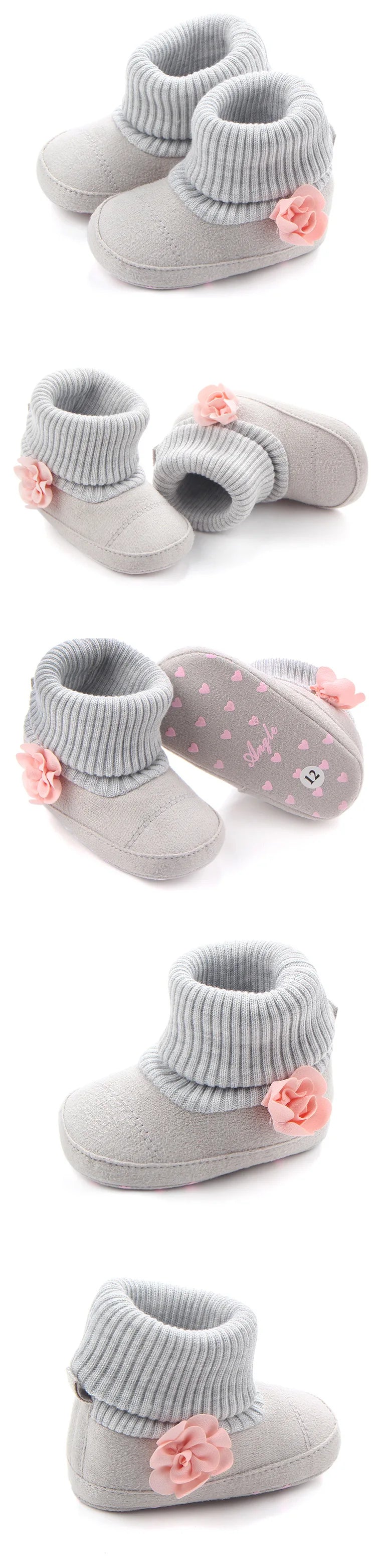 2024 New Fashion Baby Boots Soft Cotton Warm and Comfortable Classcial Style for Baby Boys and Girls 0-18 Months D0757 D0750