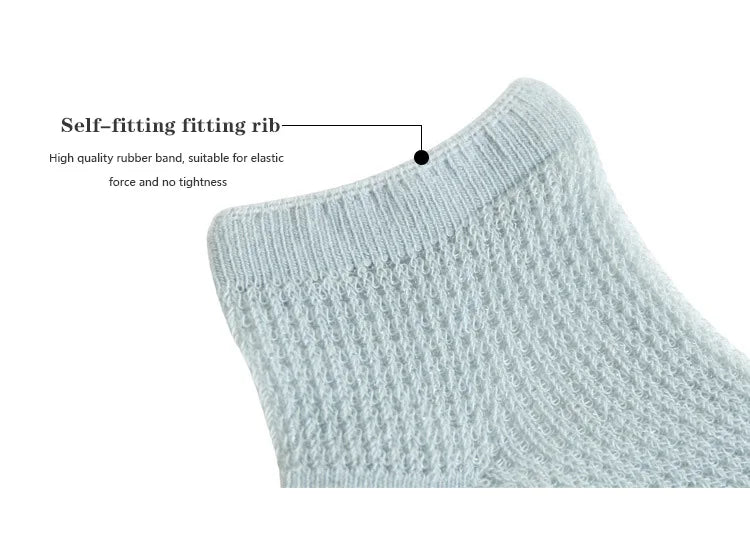 4 Pairs/Lot  New Baby Socks Mesh Thin Newborn Socks Combed Cotton Boneless Soft Summer Baby Socks For Gift