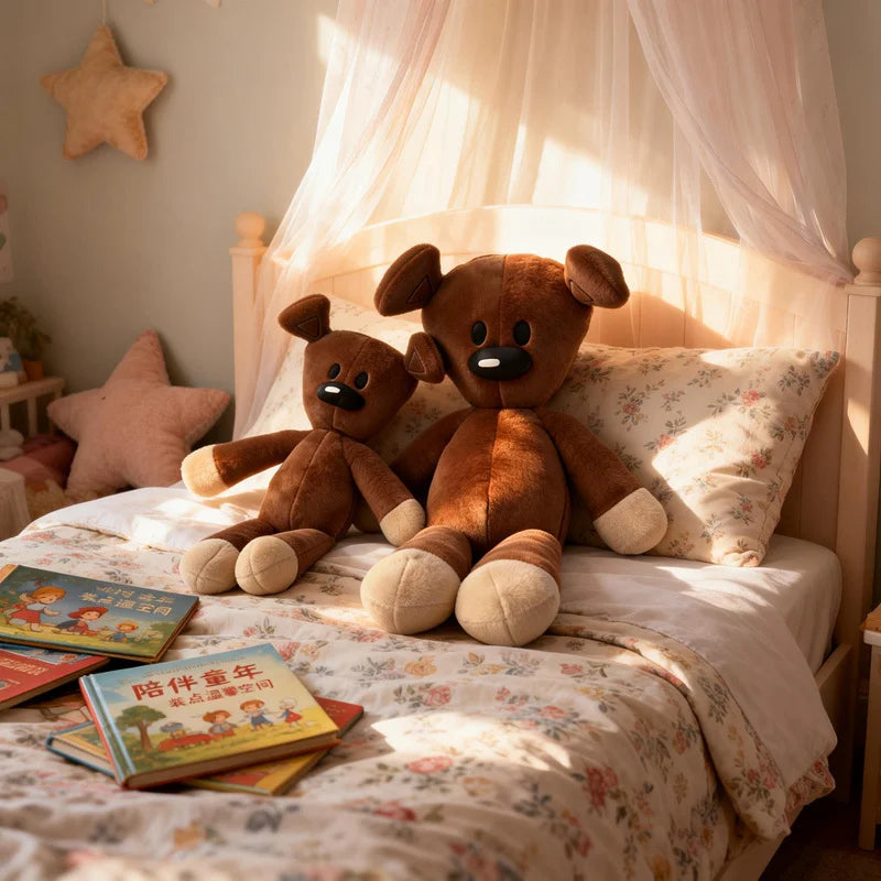 Cute High Quality Fun Mr Bean Teddy Bear Plush Toy Stuffed Animals Cute Coffee Baby Doll Mini Pillow Decor Soft Children Birthda