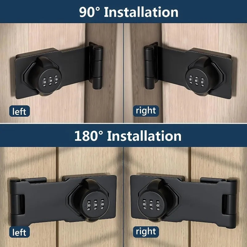 3 Digit Household Security Cabinet Password Locks Keyless Drawer Combination Coded Door Cabinets Home Hardware Zinc Alloy Latch