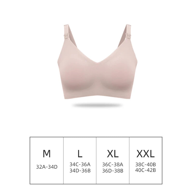 Comfortable Seamless Breast Feeding Bra Wire Free Nursing Bra Front Opening Maternity Special Breastfeeding Underwear Breathable