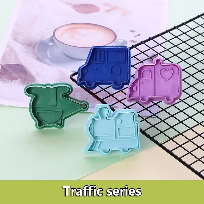 Montessori 3D Animal And Vegetable Mold Tool Set For Play Dough Plasticine 4 Piece Kit