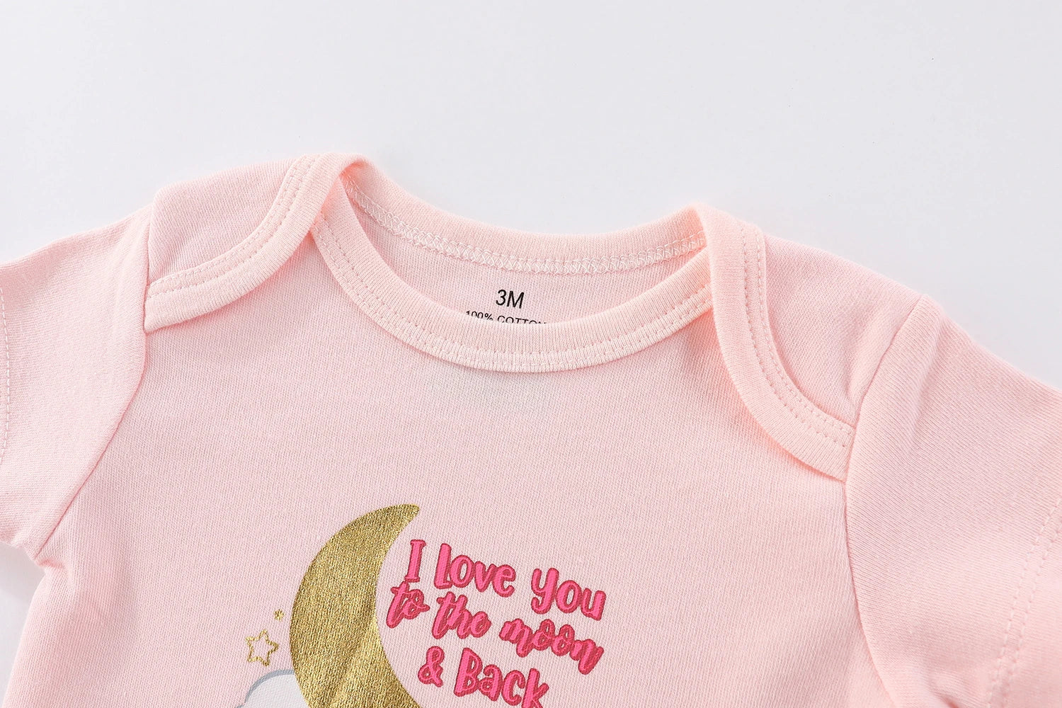 Kiddiezoom 6-Pack Cartoon Cute Baby Bodysuits Summer Short Sleeve Newborn Boy Girl Onesies 0-12 Months Infant Unisex Clothes