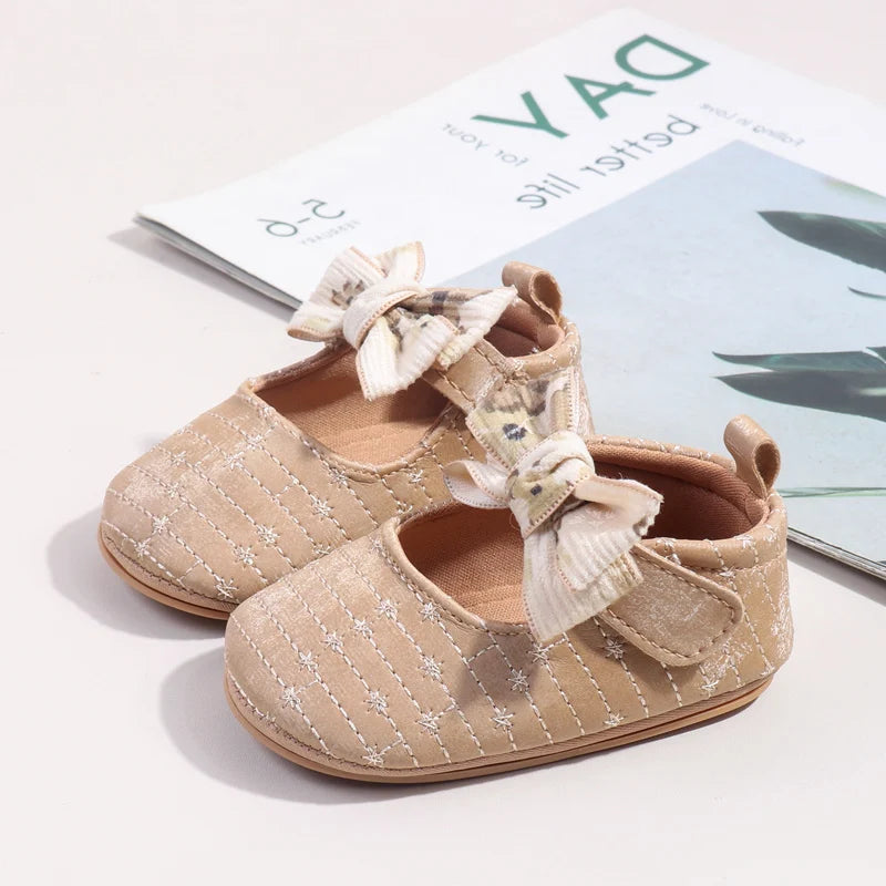 New Spring And Autumn Baby Girls First Walking Indoor Outdoor Toddler Shoes With Fashion Design For 0-18M Baby Princess Shoes