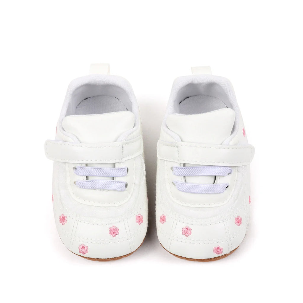 Baby Boys And Girls First Walking Toddler Shoes High Quality Baby Sneaker For 0-18 Months Spring And Autumn Soft TPR Sole