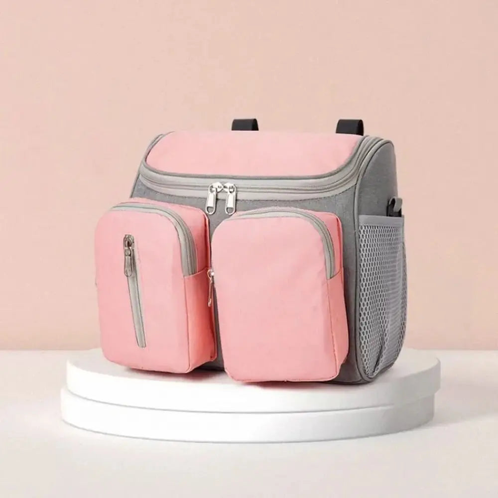 Waterproof Mommy Shoulder Bag Multi-Pocket Oxford Cloth Stroller Storage Hanging Bag Multifunctional Large Capacity