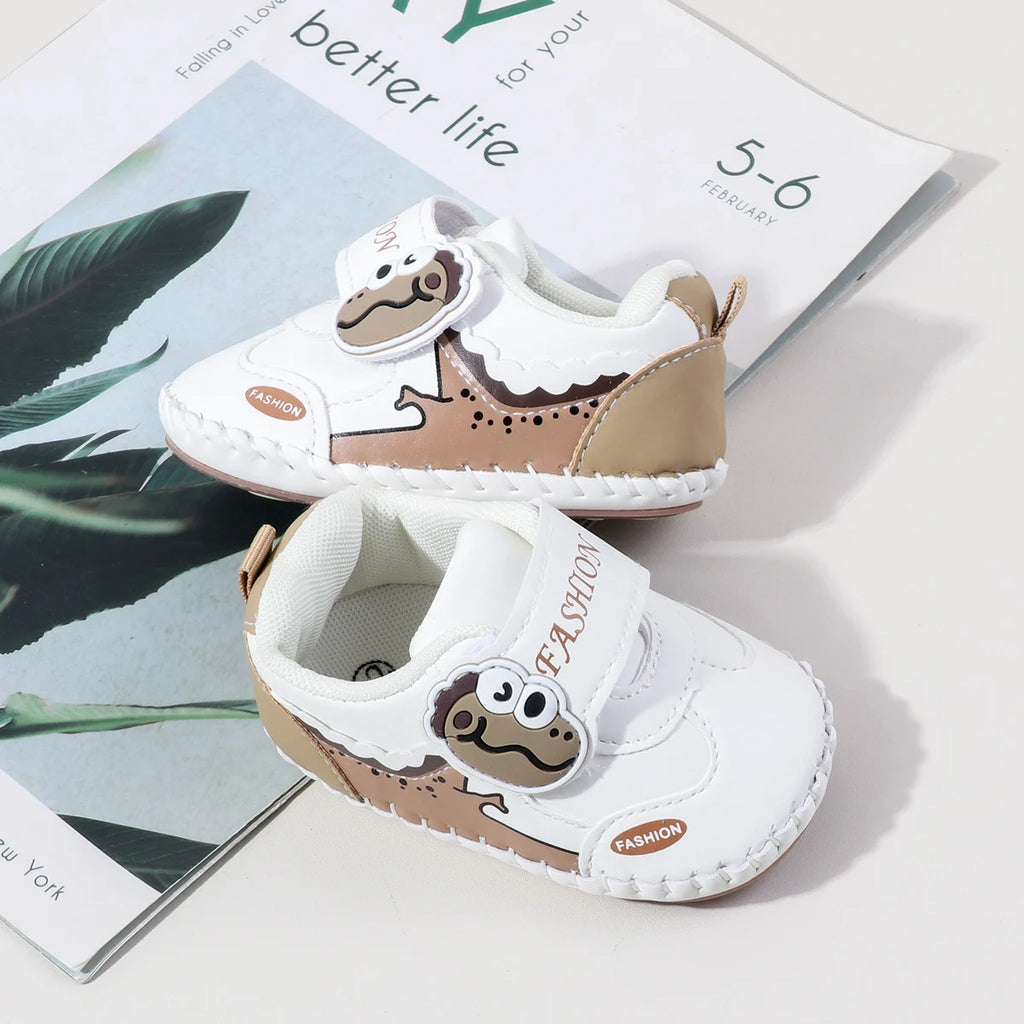 Spring And Autumn Baby Boy's And Girl's Toddler Shoes 0-18 Months High Quality PU Leather And Soft TPR Sole Baby Sneaker
