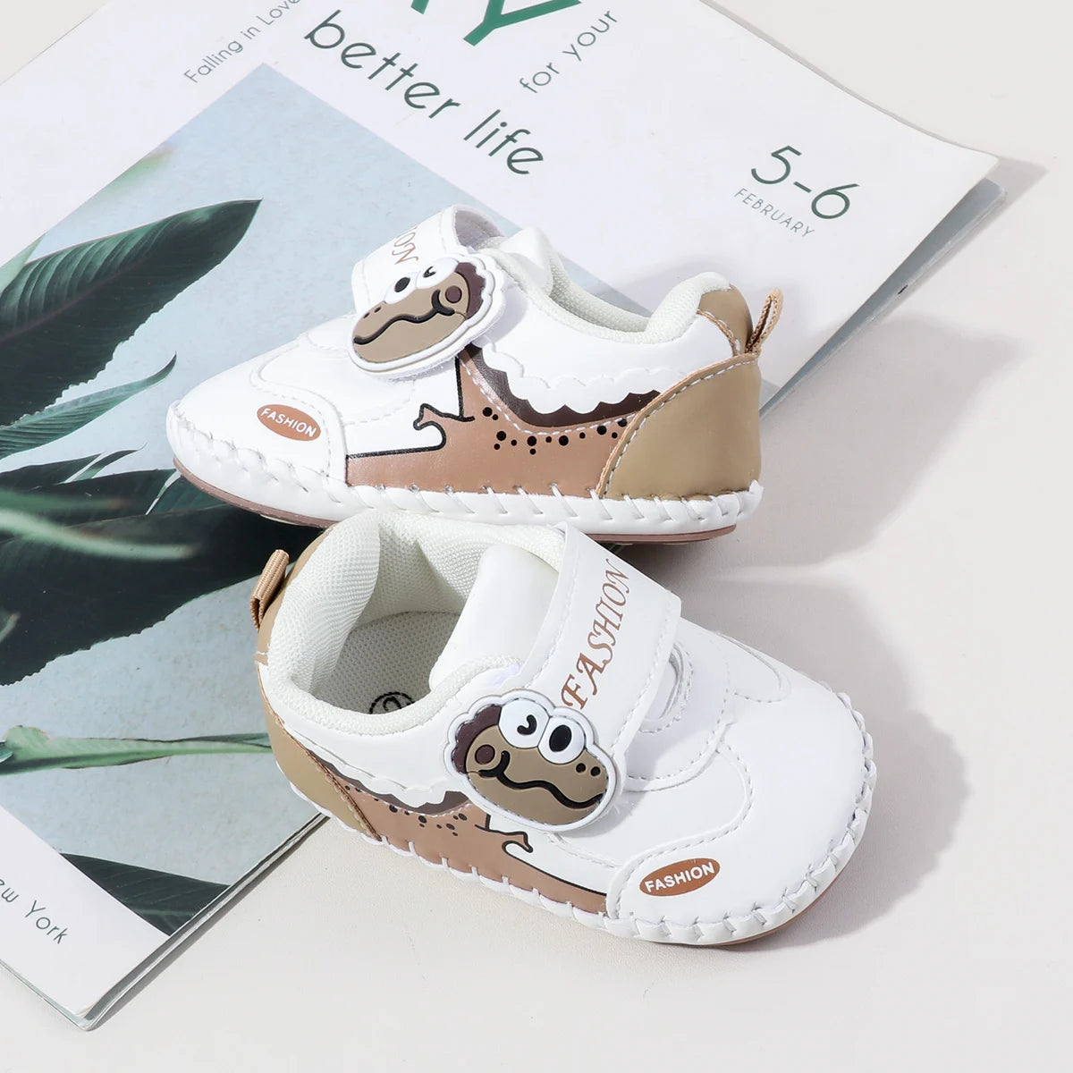 Spring And Autumn Baby Boy's And Girl's Toddler Shoes 0-18 Months High Quality PU Leather And Soft TPR Sole Baby Sneaker