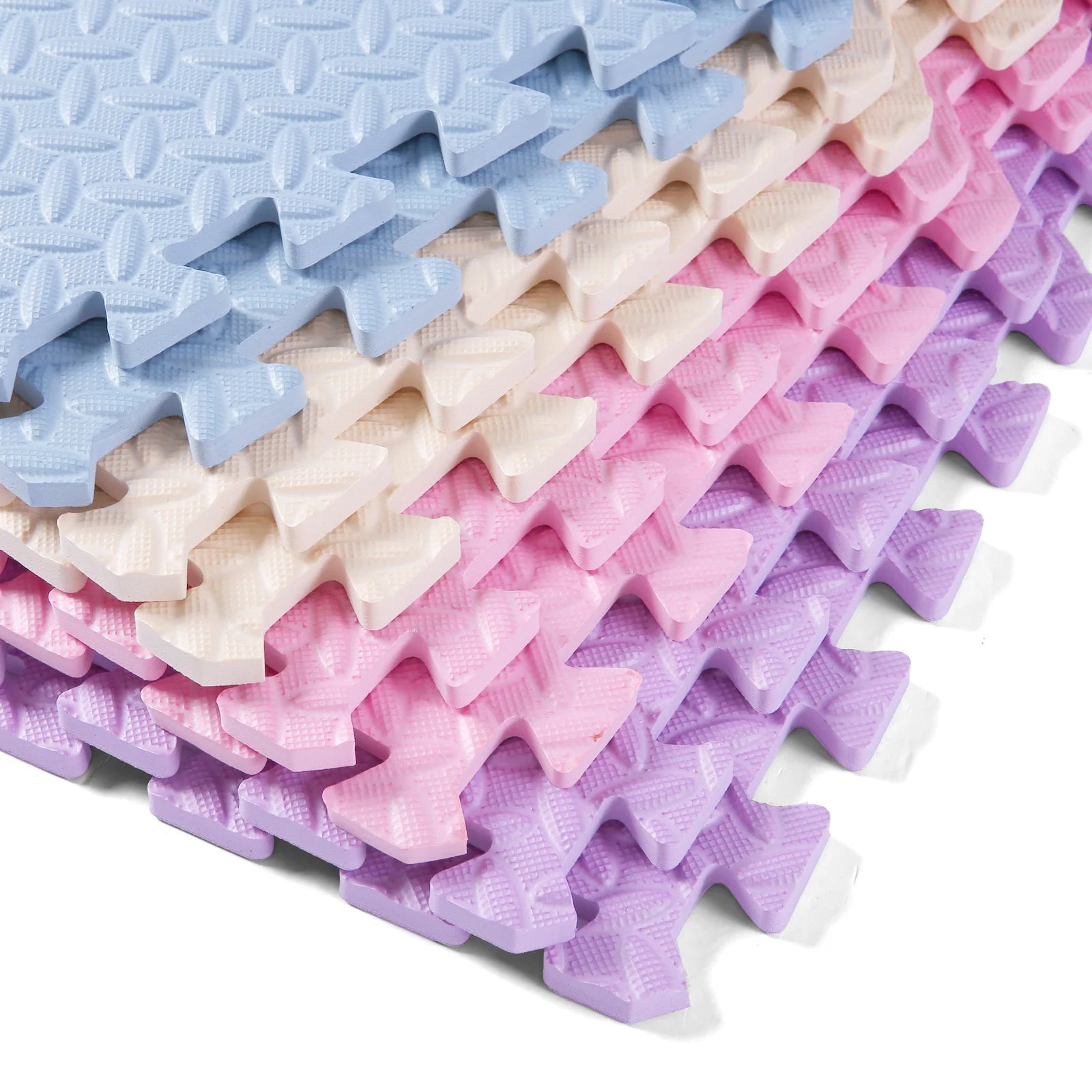 0.4 Inch/16pcs Thick Square Puzzle Mat ,30*30cm EVA Foam Baby Play Mat for Children Room Activities, Red/Yellow/Blue/Green