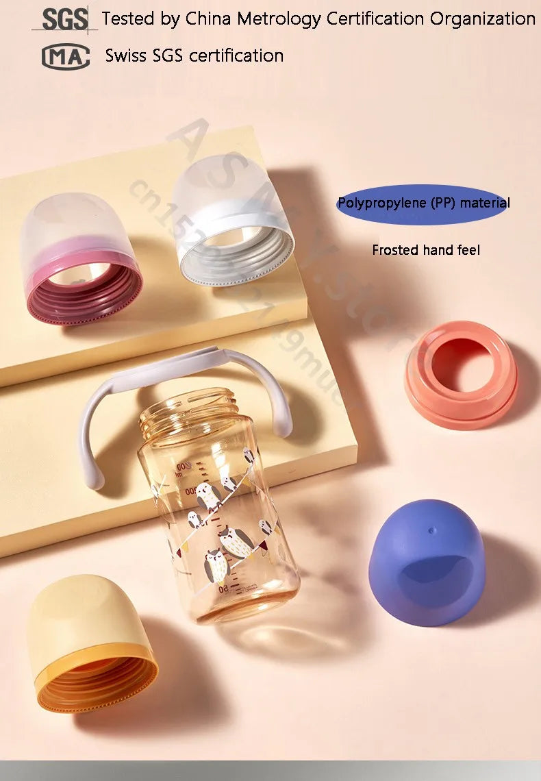 for Pigeon 3rd generation wide mouth bottle / bottle accessories / Pigeon handle / Pigeon cap screw teeth dust seal cap