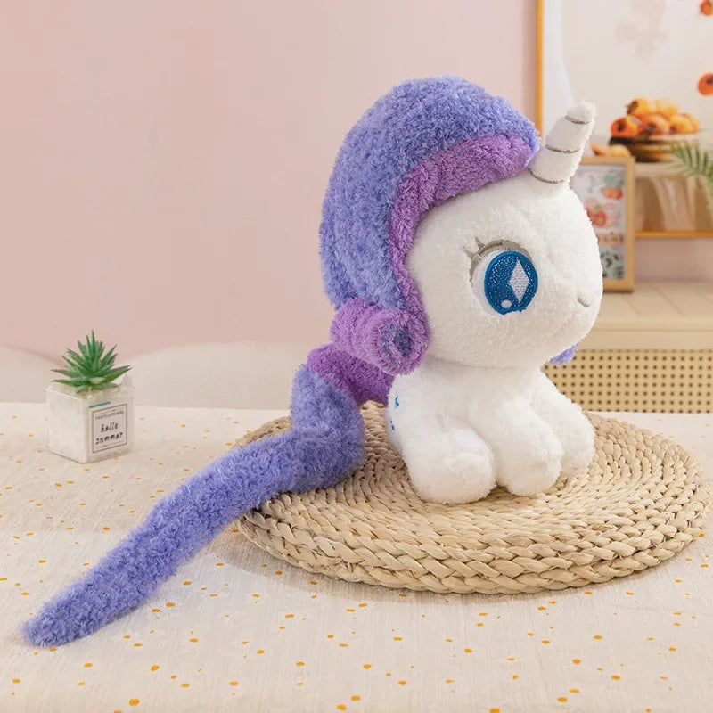 My Little Pony Plush Toy 28cm Cute Pony Stuffed Doll Soft Huggable Rainbow Pinkie Pie Birthday Gift Collection