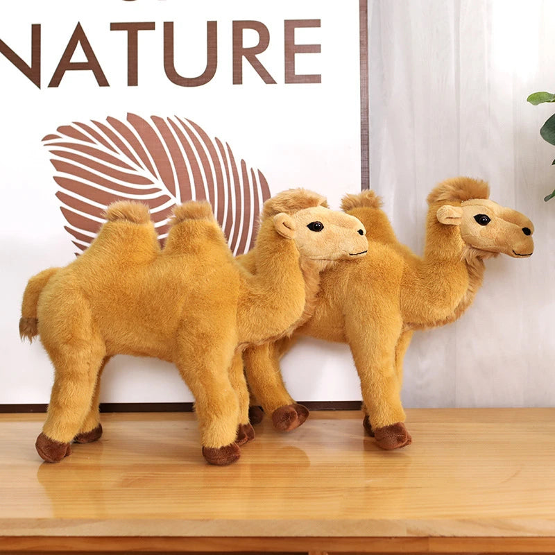 Simulation Standing Camel Plush Toys Soft Stuffed Steric Camel Toys For Children Creative Decor For Bookcase/Car Funny Gift