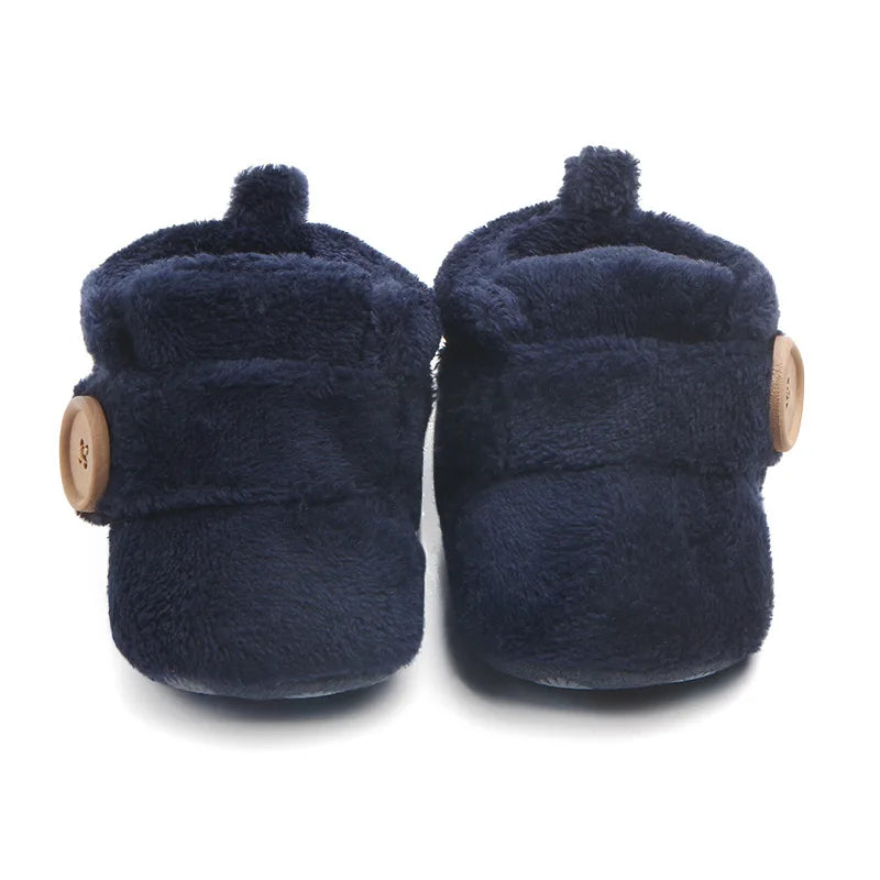 Cute Baby Girl Boy Casual Shoes Warm Plush Mutilcolor Lovely Soft Soled Walking Shoes Fashion Design Infant Shoes First Walkers