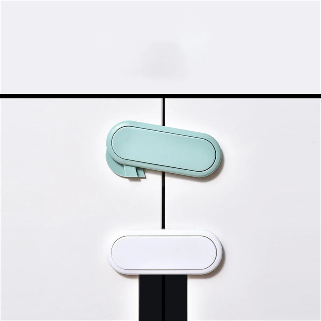 5/10 Pcs Baby Anti Pinch Hand Invisible Lock Children's Drawer Safety Latch Cabinet Door Protection  Opposite Door Wardrobe Lock