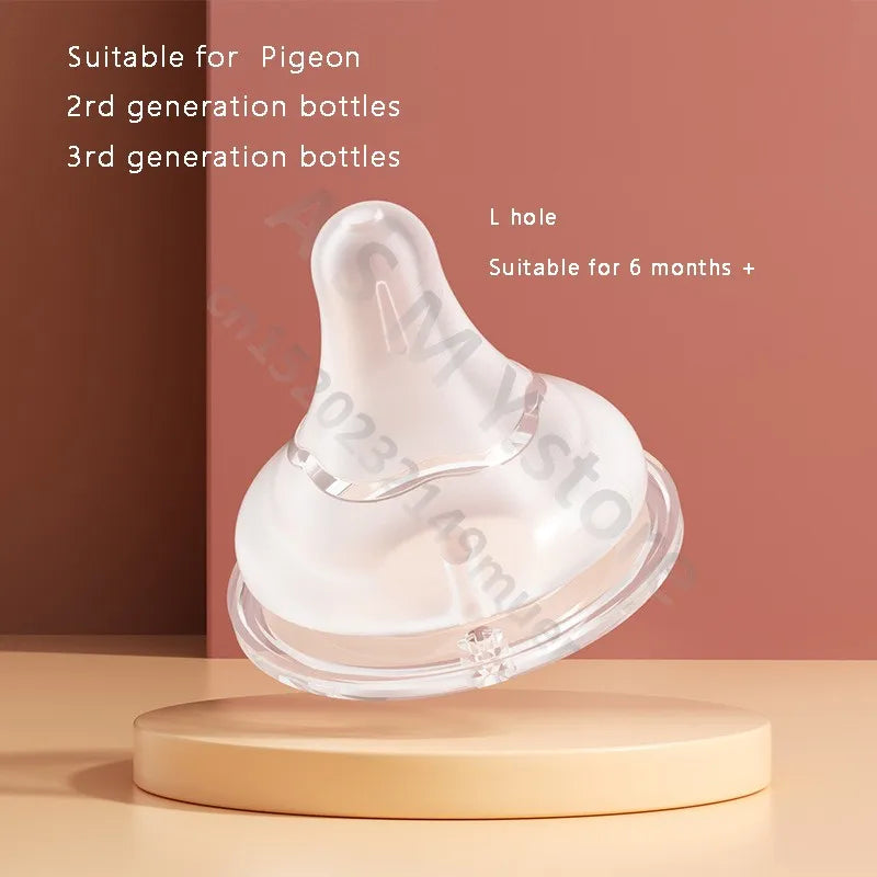 Universal Wide Mouth Silicone Baby Bottle Nipple Stage S M 5 Cm For Pigeon Bottles