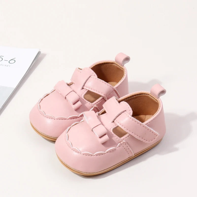 Hot Sale Spring and Autumn Baby Girl Princess Fashion Design Anti Slip Shoes Hign Quality Breathable Toddler Shoes First Walkers