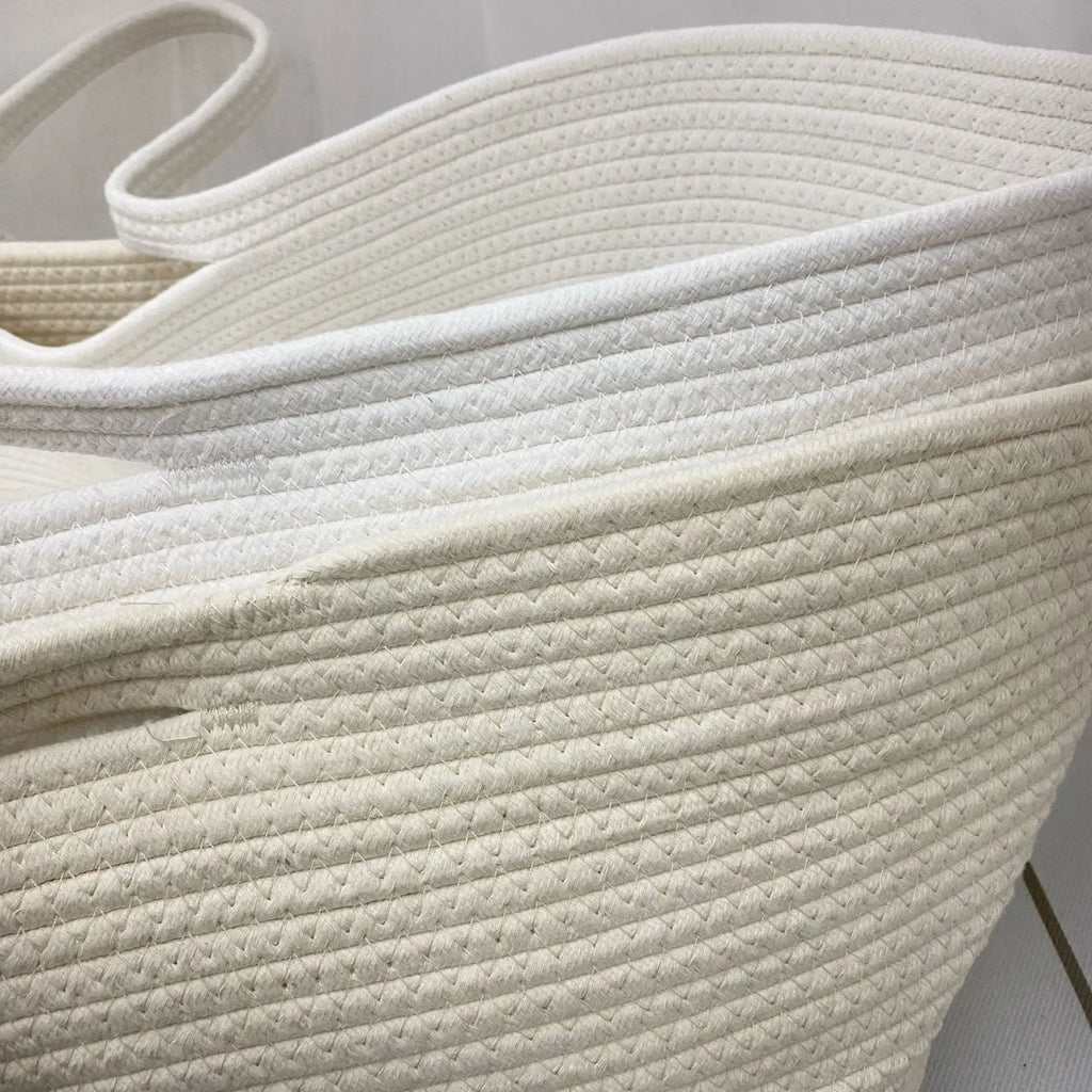Ins Newborn Hand Basket Cotton Rope Woven Crib Baby Cradle Portable Outdoor Sleeping Infant Accessories Photography Props Gifts