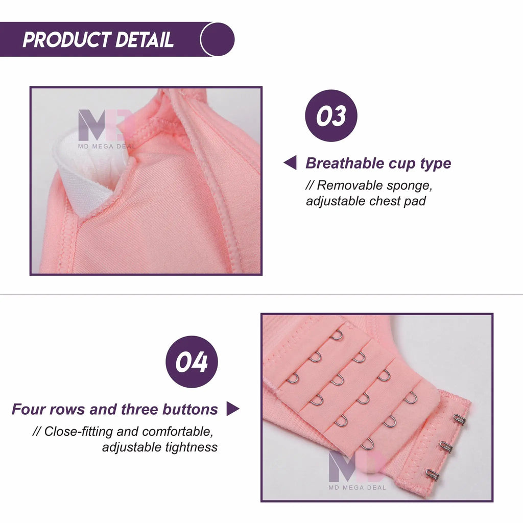 High Quality Maternity Care Bra All Cotton Breastfeeding Maternity Underwear Seamless Large Size Breathable Bra Push Up