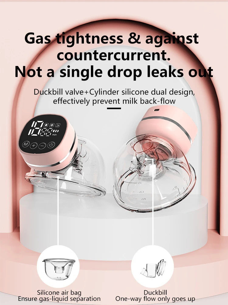 Upgrade Wearable Breastfeeding Pump Wearable Breast Pump Household Electric Breast Pump Handsfree Comfort Milk Collector 5 Modes