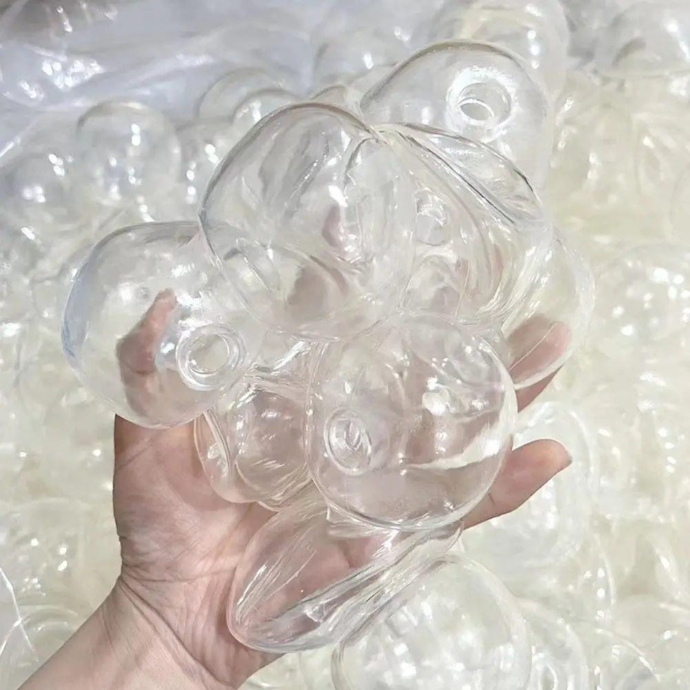 DIY Empty Ball Shell for Handmade Squishy Toy Clear Soft Rubber Skin for Maltose Squeeze Ball Creative Stress Relief Toy