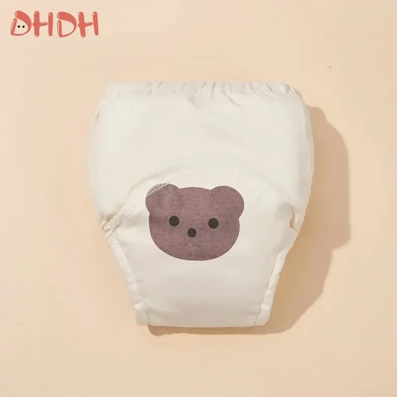 6 Layer Reusable Waterproof Cotton Baby Training Pants Infant Shorts Underwear Cloth Baby Diaper Nappies Panties Nappy Changing