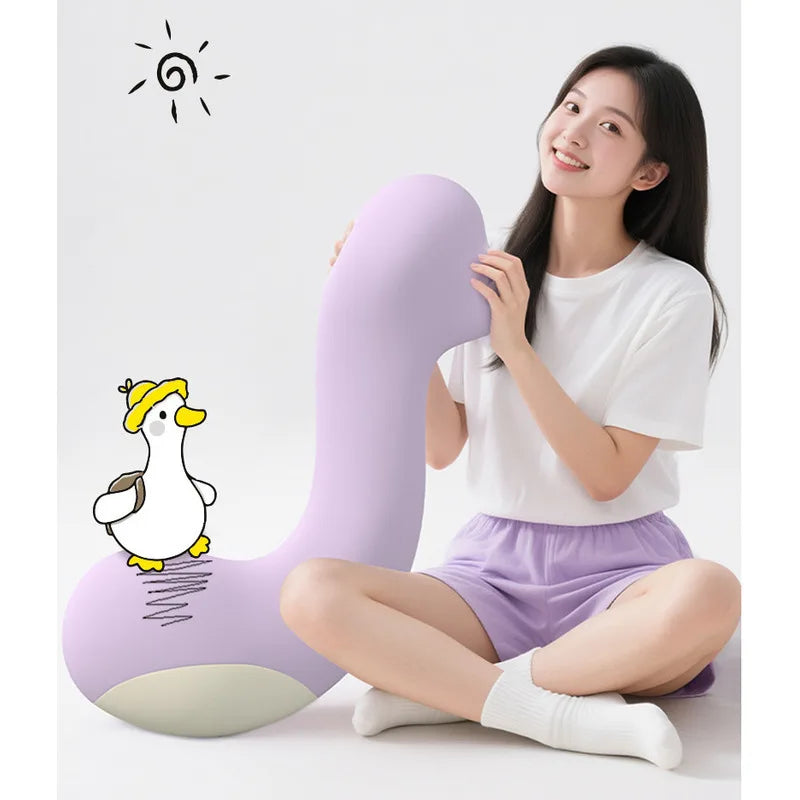 Bed Pillow Long Body Pillow Hips Lower Back Support Washable Cover Multipurpose for Side Sleeper Pregnancy Pillow for Bed