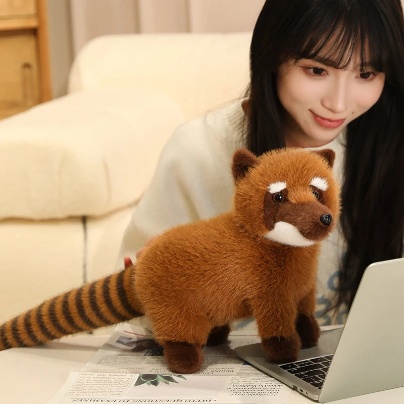 Hot 1pc 50cm Realistic Raccoon Stuffed Animal Doll - Cute Simulation Handmade Toy High Quality Lovely Kids Ornament Gift