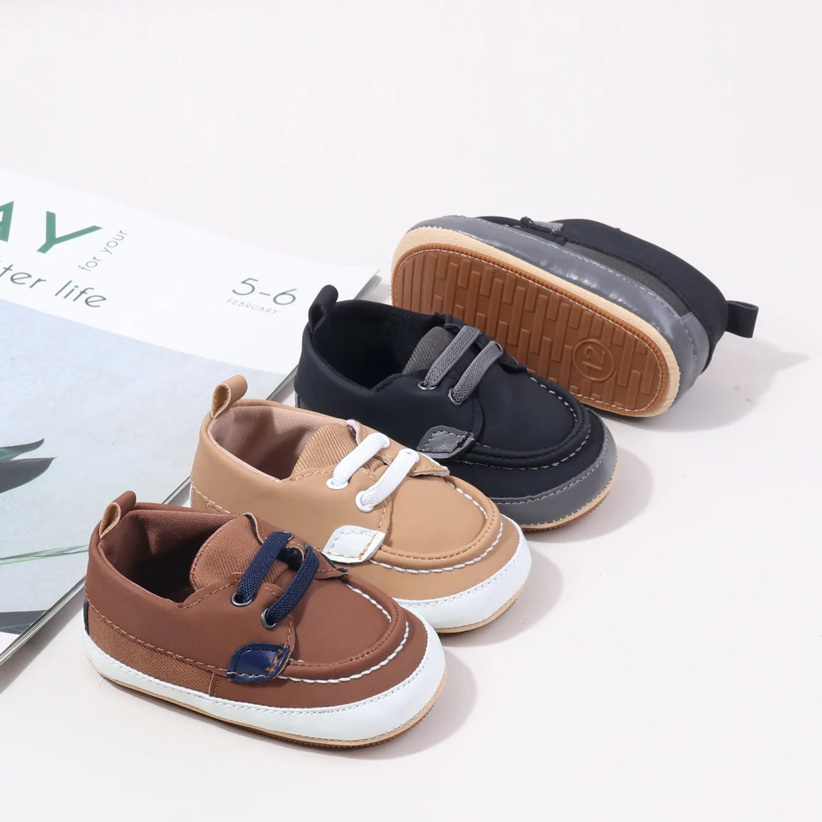 Spring and Autumn 2025 New Baby Shoes 0-1 Years Old Toddler Walking Shoes Anti-Slip Leisure Shoes