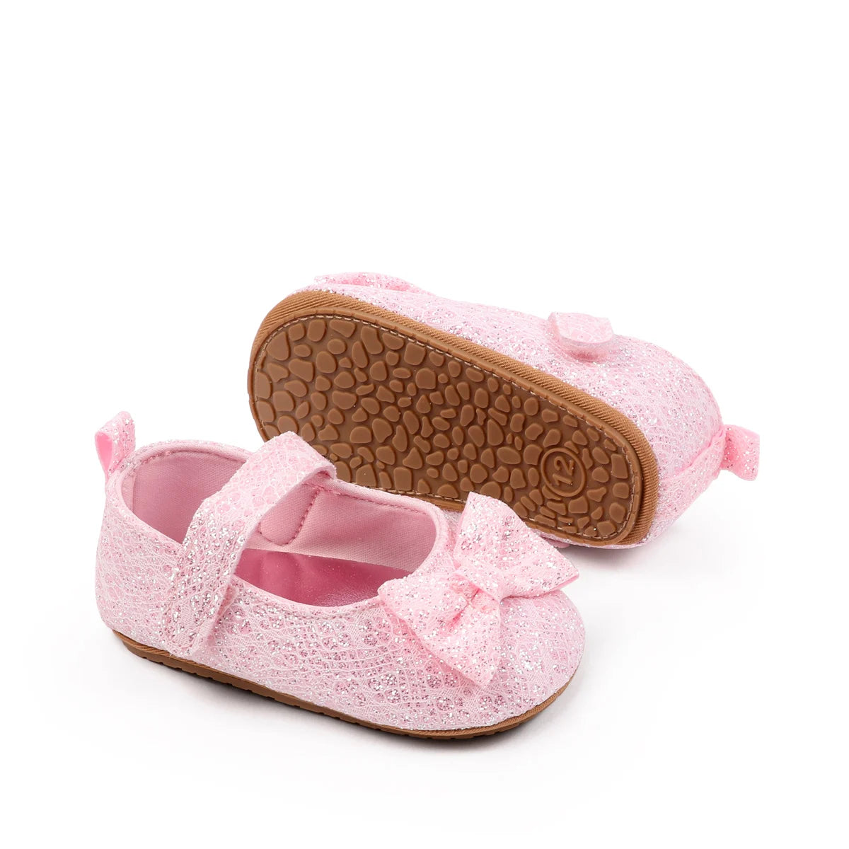 Baby Girl's First Walking Toddler Shoes Sping And Autumn Beautiful Design High Quality Hook-loop And TPR Sole Soft Comfortable