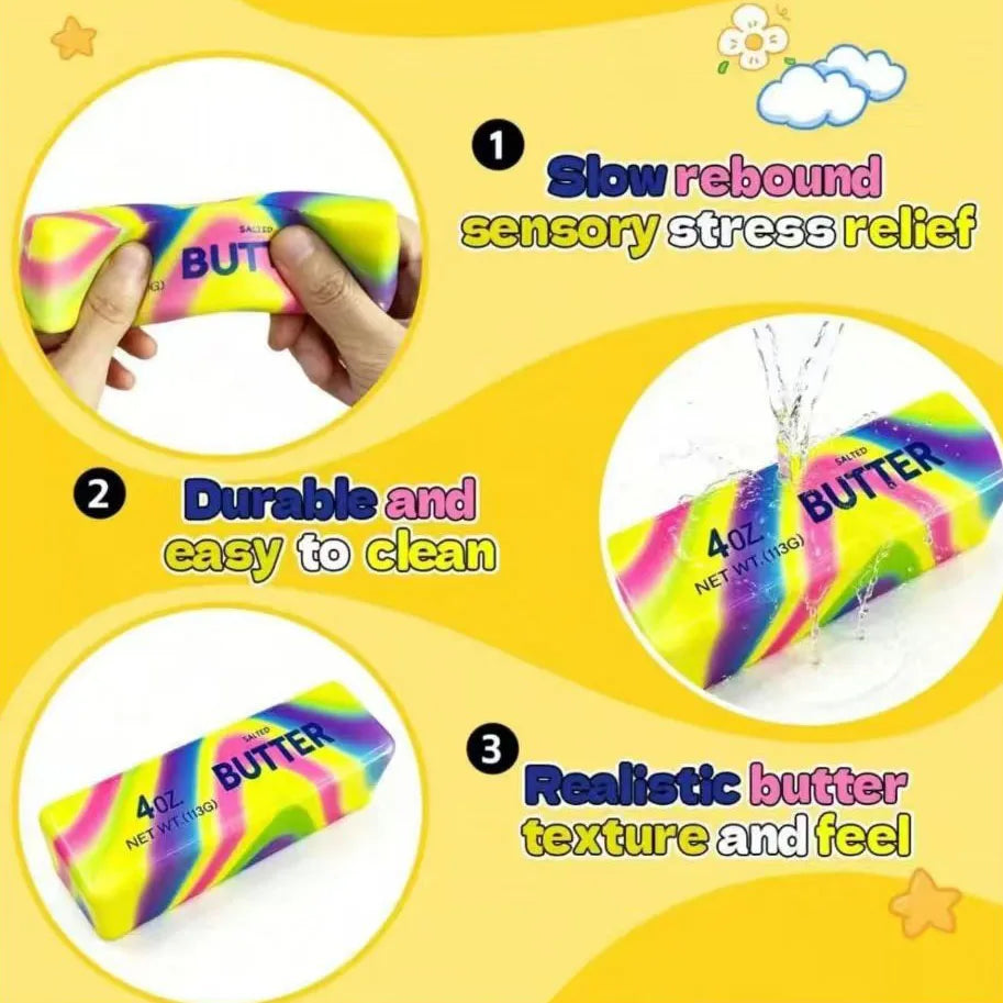 1/2/3/5Pcs Handmade Butter Stick Squishy Toy, Soft Sensory Relax Toy, Creative Present for Children & Adults