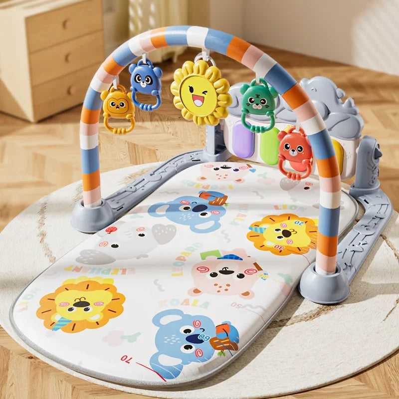 Baby Activity Play Mat With Music And Lights Kick Piano Mat Model TPM5 5 Detachable Sensory Toys For Tummy Time