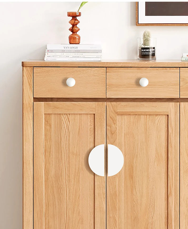 Wardrobe Door Handle Half Round Kitchen Cabinet Knobs Dresser Drawer Handle Colorful Pink Blue Green White Knobs For Furniture