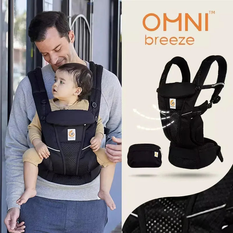 Ergobaby All-Round Carrier Breathable Mesh With Enhanced Lumbar Support 7-45 Lbs