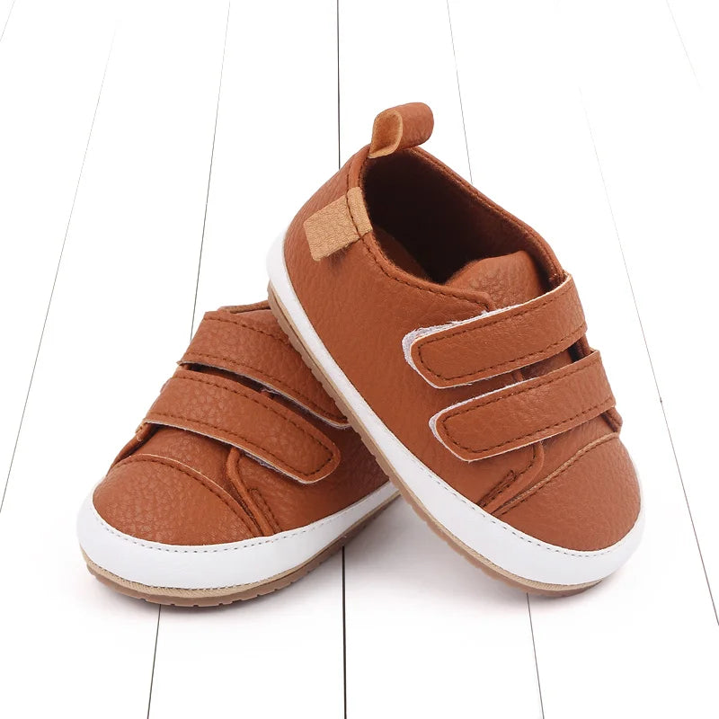 2025 New Fashion Baby Casual Sneaker Spring and Autumn Soft PU and TPR Sole Anti-slip High Quality Hot Selling for 0-18M