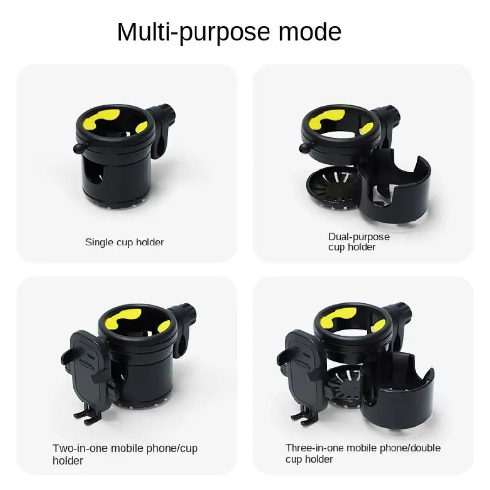 Baby Bottle Holder Dual Feeding Bottle Buggy Bottle Holder Baby Stroller Accessories Stroller Cup Holder Mobile Phone Holder