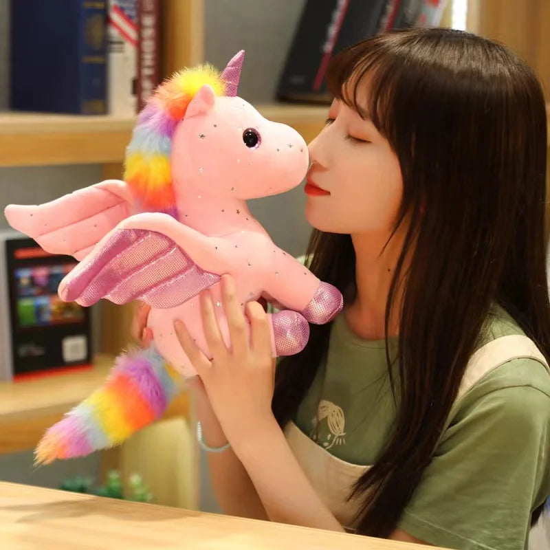 Cute Angel Unicorn Plush Toy Pillow Soft Fill Home Decoration Girl's Birthday Holiday Gift