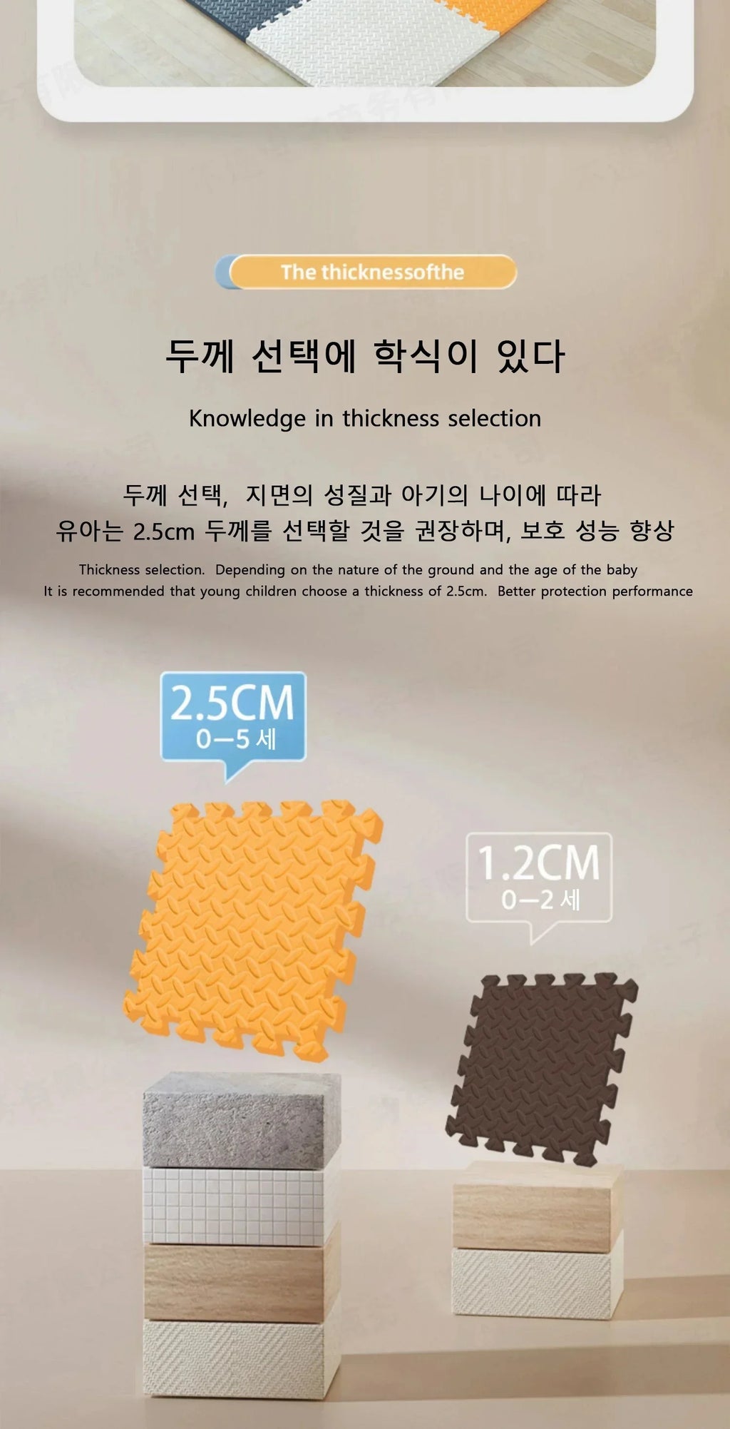Thickened 2.5cm Baby Play Mat Children's Room Game Mat Carpet Soundproof Playing Activity Gym Mat Puzzle Environmental