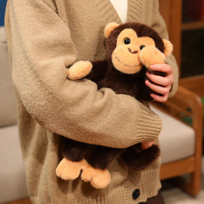 Hot Cartoon Gorilla Plush Toy Chimpanzees Monkey Soft Stuffed Doll Backpack Car Bag Room Decor Kid Gift