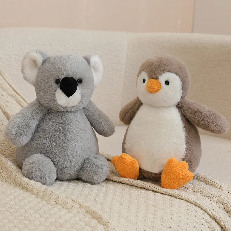 23cm Tuanzi Animal Series Plush Doll Rabbit Monkey Puppy Koala Cow Dinosaur Penguin Pig Toy Soft Stuffed Child Birthday Gift