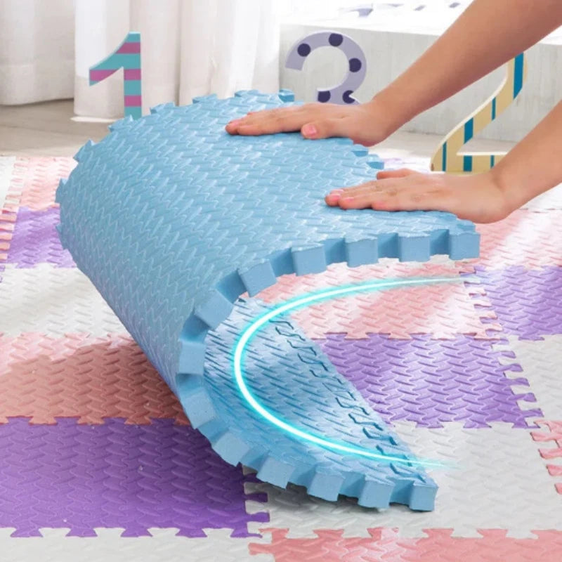 2.5cm Thick Puzzle Mat Children EVA Foam Crawling Board Baby Anti Slip Learning To Walk Carpet Suitable for Living Room Bedroom