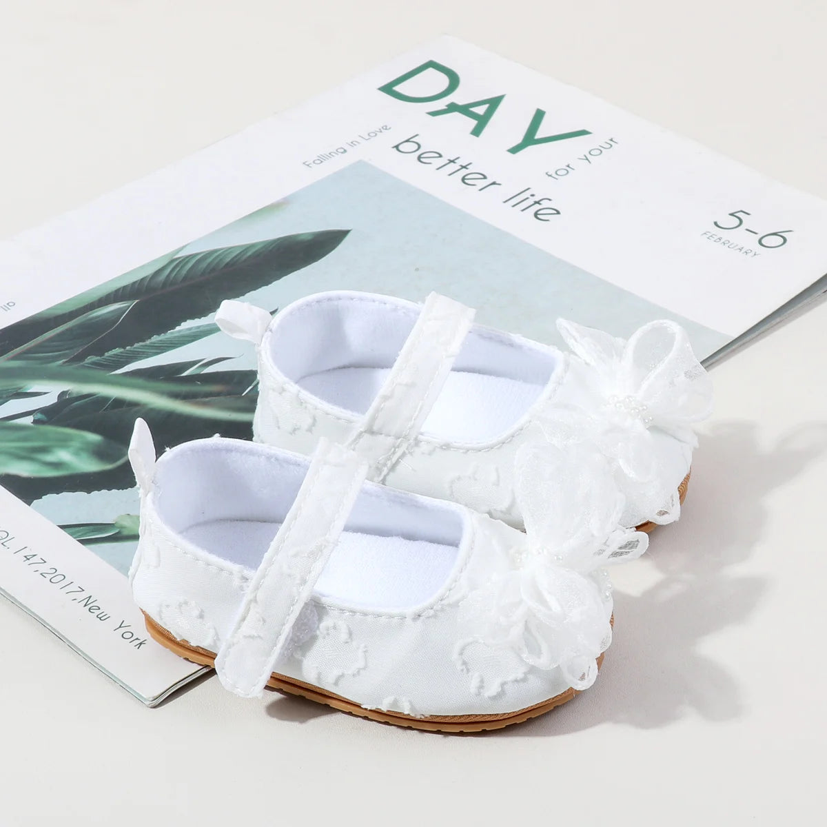 Spring And Summer Baby Girls Princess Shoes First Walking Non Slip Indoor Outdoor 0-18 Months