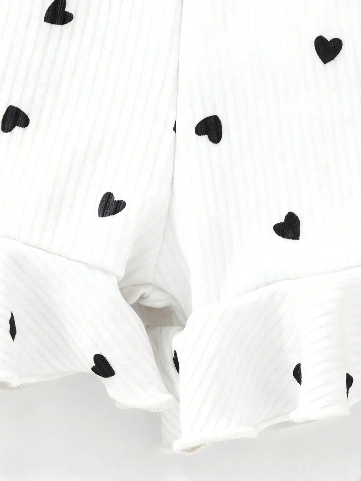 2pcs Girls Casual Summer Button up Heart-Shaped Camisole Jumpsuit Set Two Colors Suitable for Outdoor Travel