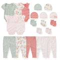 20 Pcs/Lot Newborn Boy Girl Clothing Set Cotton Cute Baby Bodysuits+Pants+Hats+Mittens Suit Four Season Infant Outfits