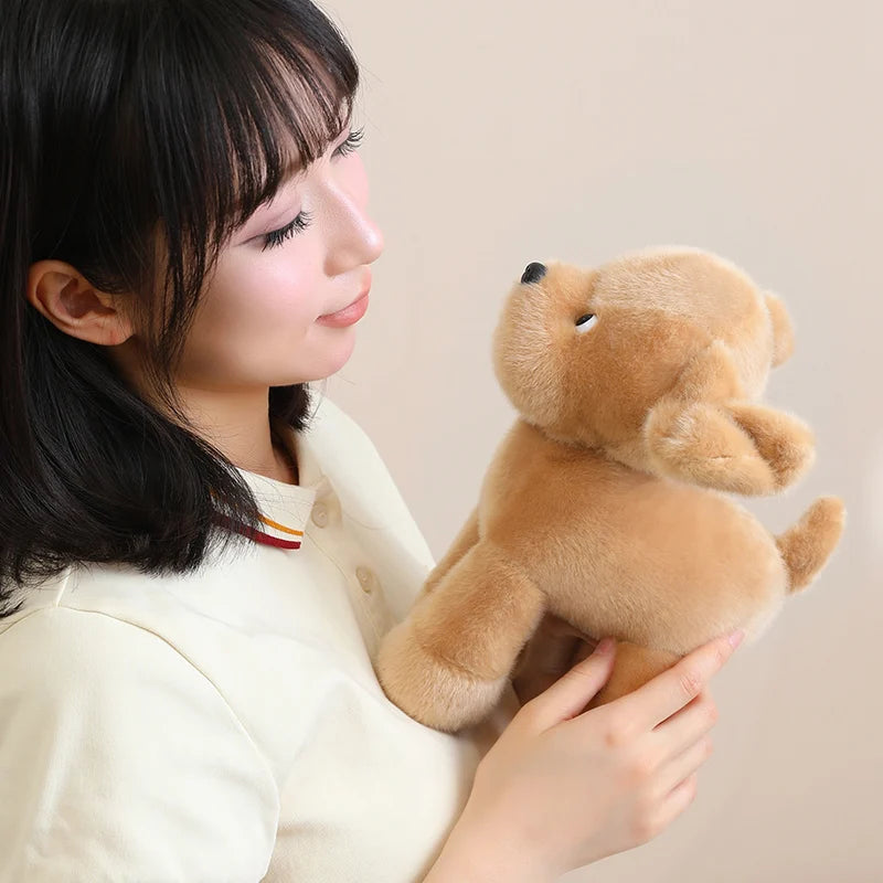 25cm High Quality Lifelike Pet Dog Plush Toys Stuffed Handmade Schnauzer Husky Golden Retriever Doll Soft Hugging Puppy Doll